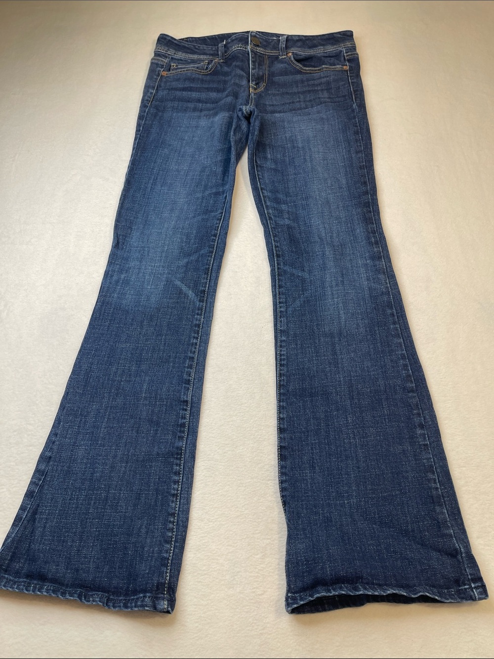 American Eagle STRETCH ORIGINAL BOOT WOMENS SIZE 10 LONG Dark Blue Jeans